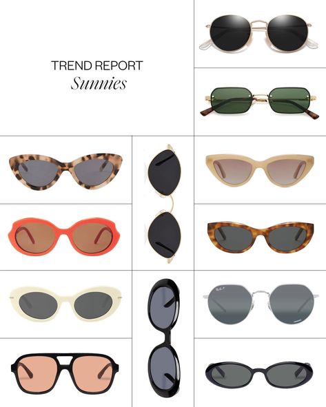 sunglasses are trending for summer 2024! from cat eye, round, hexagon, aviator and more, tap to shop all of the summer sunglasses i'm loving Sunglasses Trend 2024, Korean Sunglasses, Trend Sunglasses, Giorgio Armani Sunglasses, Italian Sunglasses, Eye Round, Persol Sunglasses, Modern Sunglasses, Dolce Gabbana Sunglasses