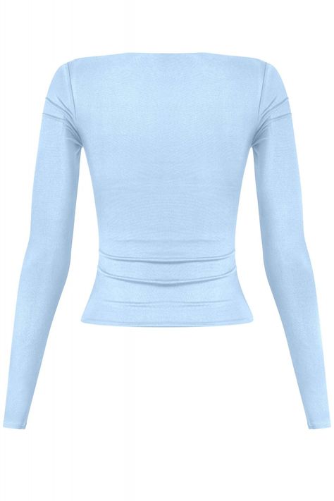 Scoop neck long sleeve basic top Stretch No closures Light Blue Long Sleeve, Light Blue Top, Scoop Neck Long Sleeve, Swim Shoes, Basic Long Sleeve, Sleeves Top, Blue Top, Blue Long Sleeve, Basic Tops