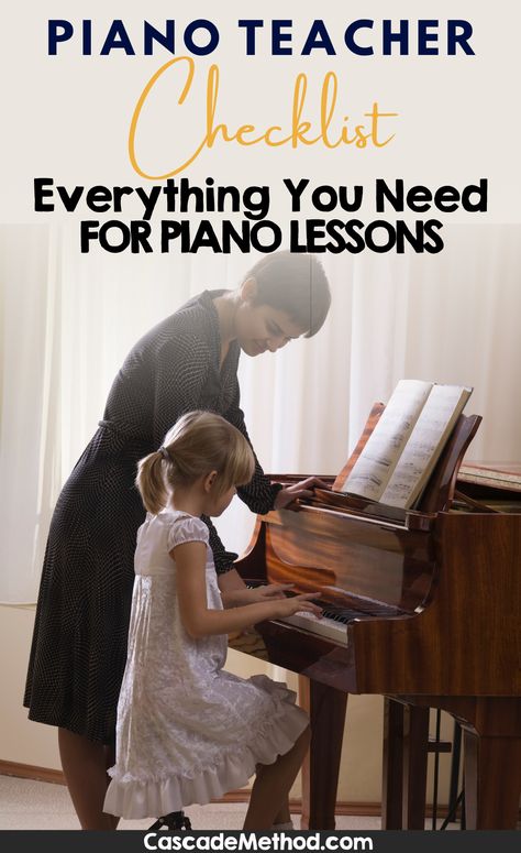 How To Teach Yourself Piano, Teaching Beginner Piano Lessons, Piano Teacher Resources, Teacher Checklist, Piano Games, Teaching Piano, The Checklist, Piano Teacher, Teacher Guides