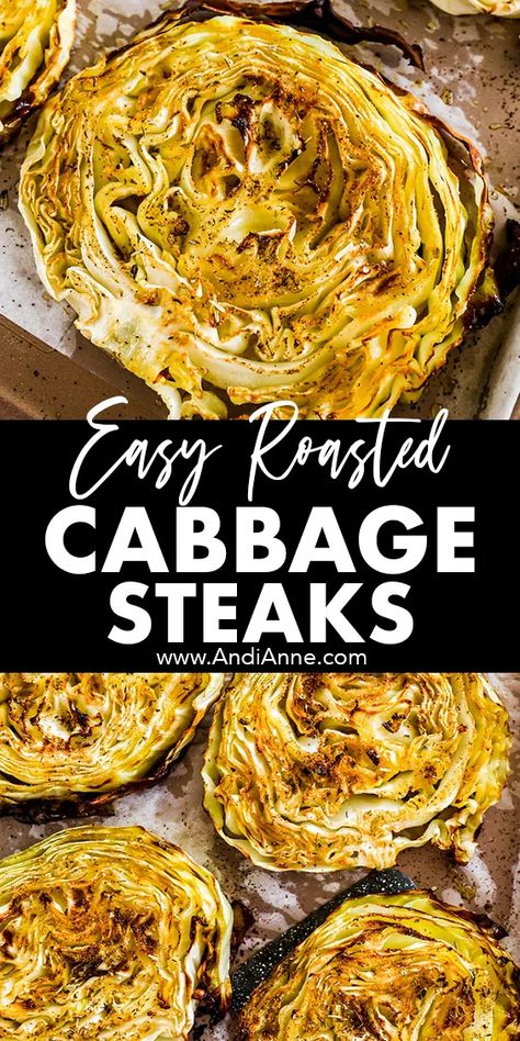 Grilled Cabbage Steaks, Baked Cabbage Steaks, Cooked Cabbage Recipes, Cabbage Recipes Southern, Cabbage Steaks Recipe, Fried Cabbage Recipes, Roasted Cabbage Steaks, Cabbage Recipes Healthy, Grilled Cabbage