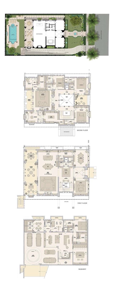 Beverly Hills House Plans, Beverly Hills Mansion Floor Plan, Los Angeles House Floor Plan, Estate Homes Plans, Modern Mega Mansion Floor Plan, Modern Mansion Layout, Mansion Plans, Beverly Hills Mansion, Luxury Plan