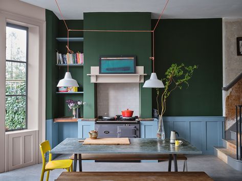 Shades of Green: Best Paint Colors for Olive, Sage, Mint, and More Exterior Masonry Paint, Room Colours, Farrow And Ball Paint, 1st Home, Green Paint Colors, Studio Green, Best Paint Colors, Farrow And Ball, Green Walls