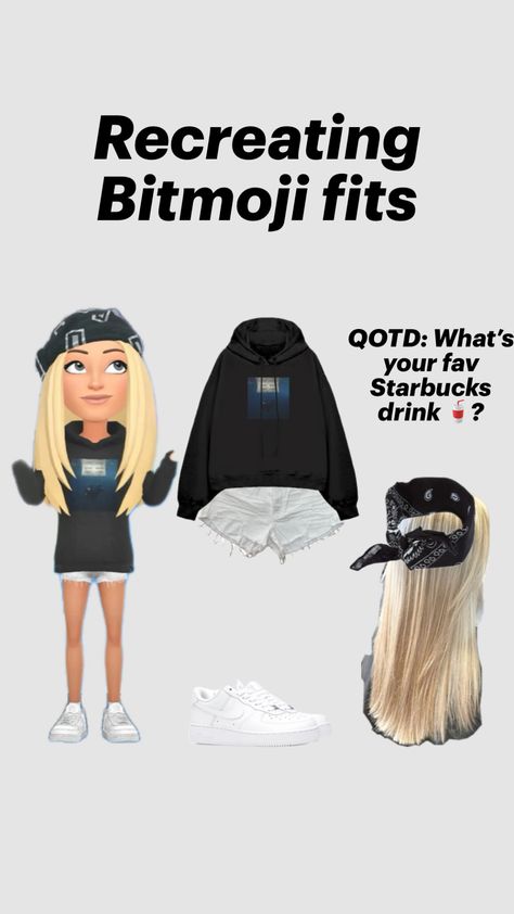 Recreating Bitmoji fits !!! Btw I know I probably did this Bitmoji already but I thought that this outfit is more promising so yeah!!! #fyp #outfitinspo #outfit #recreatingoutfit #bitmojifit #qotd Alt Bitmoji Outfits, Fall Bitmoji Outfits, Pretty Bitmoji Ideas, Bitmoji Fits, Cute Snapchat Bitmoji Ideas, Snapchat Bitmoji, Bitmoji Outfits, Starbucks Drinks, Shut Up