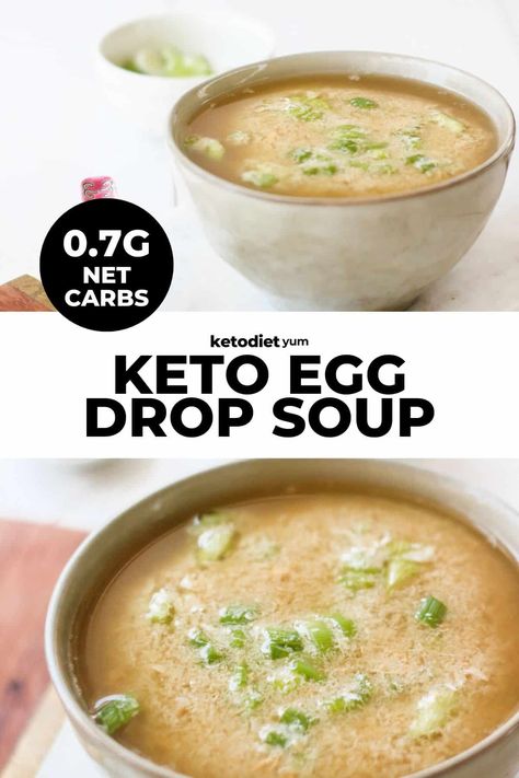 Keto Egg Drop Soup Keto Recipes Soup, Keto Egg Drop Soup, Keto Soup Recipes, Making Soup, Free Keto Meal Plan, Keto Soups, Start Keto, Egg Drop Soup, Keto Lunch Ideas