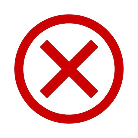 Vector red cross mark icon negative choi... | Premium Vector #Freepik #vector #cancelled #cross-sign #cancel #wrong-sign Sign Off Profile, Wrong Sign, Red Cross Symbol, Cute Turtle Drawings, Cross Icon, Cross Sign, Frame Wallpaper, Mark Icon, Turtle Drawing