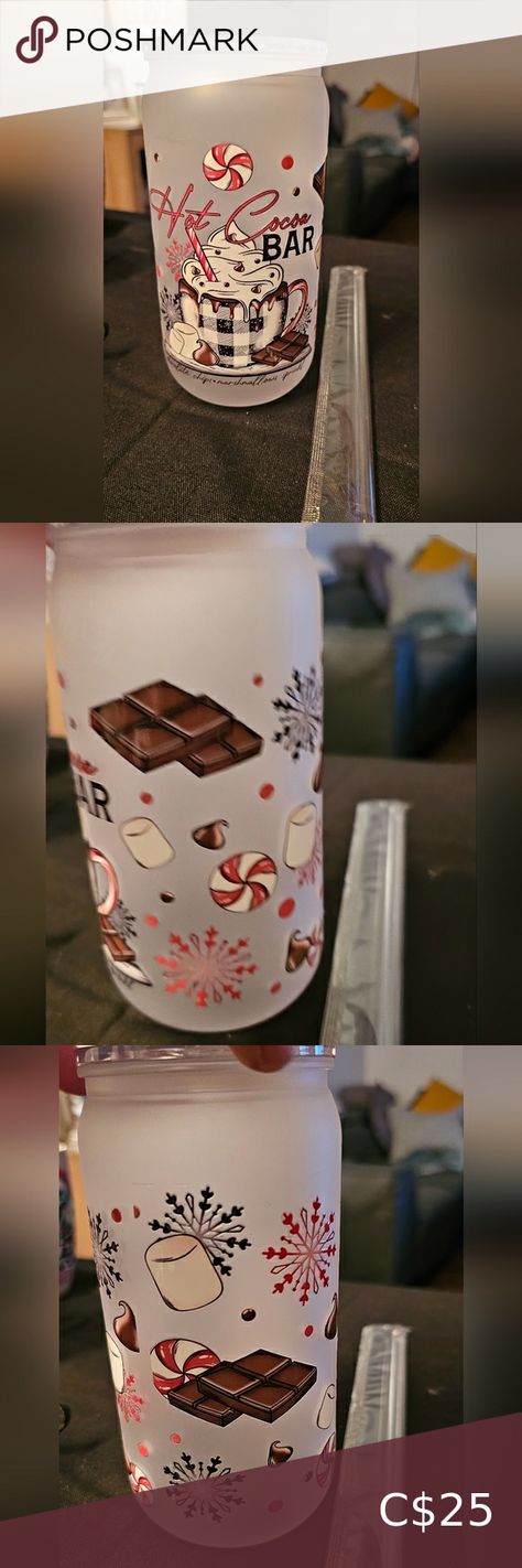 Christmas tumbler cocoa bar