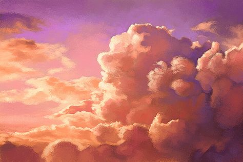 Cloud Painting Acrylic, Cloud Paintings, Art Zine, Colorful Clouds, Cloud Art, Abstract Art Painting Diy, Sky Painting, Cloud Painting, Digital Painting Tutorials