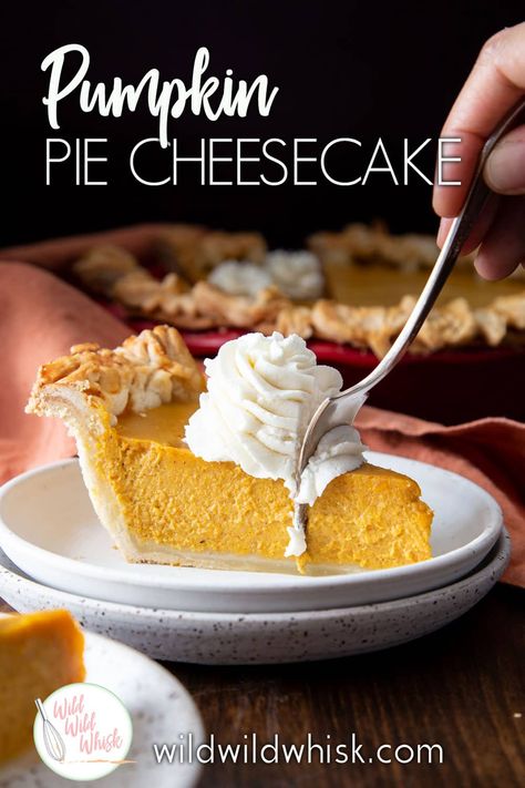 Pumpkin Pie is one of my favorite Thanksgiving pies. This special recipe has been making an appearance at our family Thanksgiving dinner for the past 10 years plus. Read on to find out the secret ingredient in making this pie extra creamy! #wildwildwhisk Pumpkin Pie Recipe Cream Cheese, Pumpkin Pie With Sweet Condensed Milk, Pumpkin Pie Made With Condensed Milk, Southern Living Pumpkin Pie, Thanksgiving Pumpkin Pie Recipe, Pumpkin Cheese Pie Recipe, Non Traditional Pumpkin Pie, Pumpkin Pie Cream Cheese Recipe, Pumpkin Pie Recipe With Cream Cheese