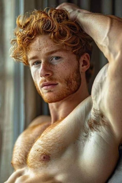 Garreth Weasley, Ginger Hair Men, Redhead Men, Cute Ginger, Ginger Men, Male Poses, Muscular Men, Shirtless Men, Ginger Hair