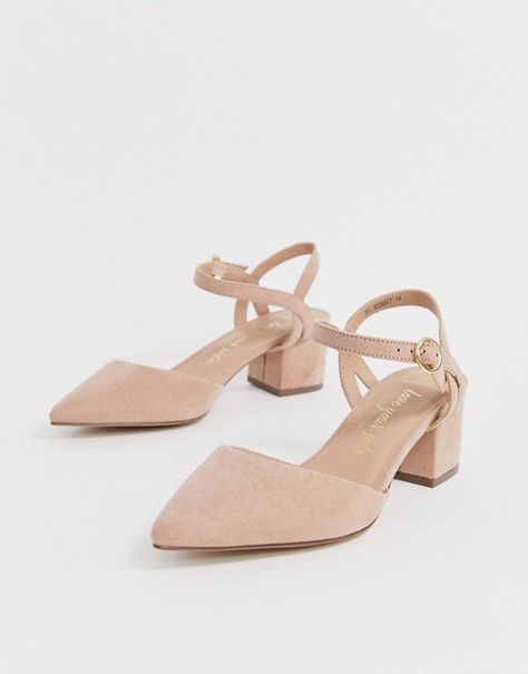 New Look Low Block Heel Pumps in Tan Faux SuedeAnkle-strap fasteningFaux SuedeWide FitPointed toeBlock heel Maheen Khan, Kate Middleton Shoes, Low Block Heel Shoes, Low Block Heel Pumps, Princess Heels, Kate Middleton Outfits, Block Heel Pumps, Middleton Style, Block Sandals