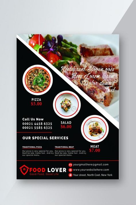 Restaurant Food Flyer Template#pikbest# Food Flyer Design Creative, Food Flyer Design Ideas, Food Poster Design Graphics, Food Menu Design Ideas, Restaurant Graphic Design, Food Flyer Design, Restaurant Brochures, Food Posters, Food Flyer