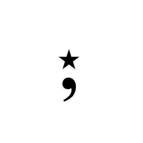 Star Semicolon Tattoo, Small Tattoo Ideas For Guys, 2 Inch Tattoo Ideas, Cute Little Tattoos, Stylist Tattoos, Poke Tattoo, Dream Tattoos, Star Tattoos, Little Tattoos