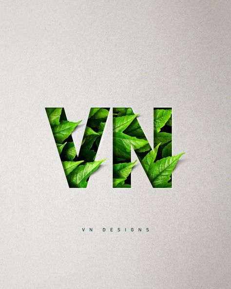 Naturally VN 🌿 | @thevndesigns . . . . . . . . . . . #leaf #vn #paper #nature #ecology #grow #flora #tropical #creativity #illustration… Leaf Graphic Design, Leaf Typography, Green Pantry, Creativity Illustration, Leaf Graphic, Graphic Design Poster, Ecology, Pantry, Poster Design