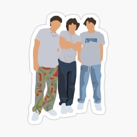 Matt Chris And Nick, Chris And Nick, The Sturniolo Triplets, Favorite Sibling, Gavin And Stacey, Triplet Babies, Sticker Design Inspiration, Bubble Stickers, Most Beautiful People