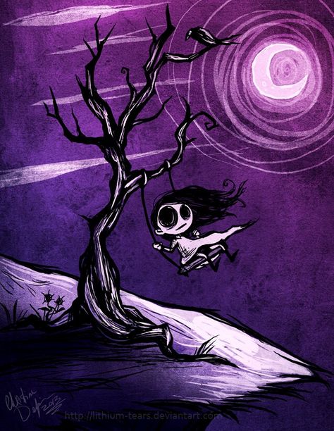 Seems like something Tim burton would draw:) Tim Burton Drawings, Tim Burton Art, Posca Art, Emo Art, Goth Art, Wow Art, Creepy Art, Gothic Art, Tim Burton