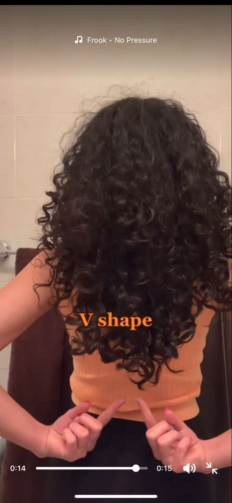 Curly V Haircut, Circle Curly Haircut, V Shape Curly Haircut, V Shaped Haircut Curly Hair, 2c Curly Hair Haircuts Layers, Curly Hair V Shape, V Shaped Haircut With Layers Curly Hair, Deva Haircut Curly, U Shape Curly Haircut