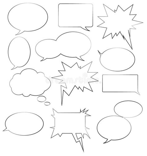 Speech bubbles royalty free stock photography Types Of Speech Bubbles, Different Types Of Speech Bubbles, Different Speech Bubbles, Bubbles Illustration, Bubble Illustration, Speech Bubble Illustration, Bubble Pack, Speech Bubbles, Design Flower