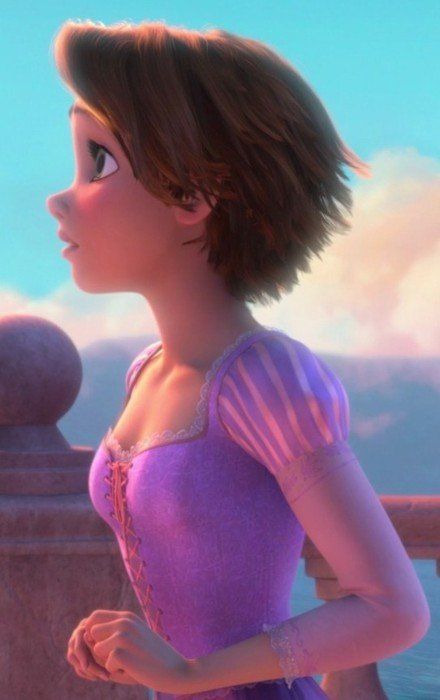 Rapunzel Rapunzel Short Hair, Tangled Disney, Rapunzel Cosplay, Short Hair Back, Disney Princess Rapunzel, Rapunzel Hair, Short Brown Hair, Girl Haircut, Princess Rapunzel