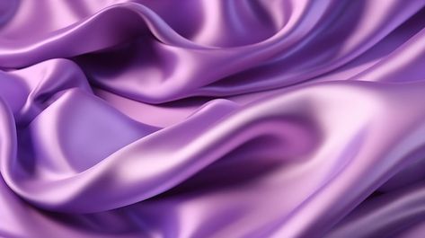 Purple silk fabric with a soft wave. | Premium Photo #Freepik #photo #drape #silk-cloth #silk-fabric #satin-texture Purple Silk Background, Purple Fabric Texture, Silk Fabric Texture, Satin Wallpaper, Purple Banner, Photo Purple, Purple Drapes, Cute Business Cards, Satin Texture