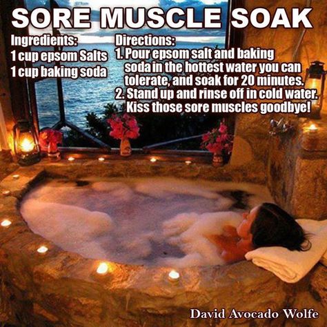 After working so hard in the yard my body is very sore a great soak in the tub would be great. Give it a try Sore Muscles After Workout, Workout Soreness, Green Tea Bath, Sore Body, Tea Bath, Sore Muscle, Organic Remedy, Alternative Healing, After Workout