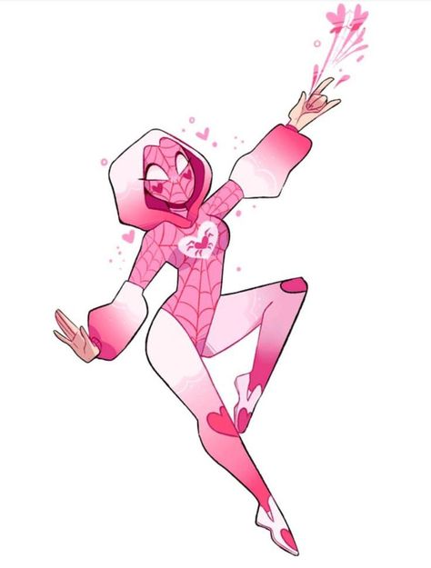 Spiderman Oc Art Suit, Spidergirl Drawing, Spider Man Ocs, Pink Superhero Suit, Spiderman Oc Girl, Superhero Design Oc, Hood Reference, Spidersona Oc, Spiderman Oc Art