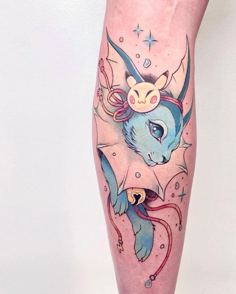 Meow Tattoo, Fandom Tattoos, Wizard Tattoo, Outer Forearm Tattoo, Comic Tattoo, Geek Tattoo, Pokemon Tattoo, Kawaii Tattoo, Sweet Tattoos