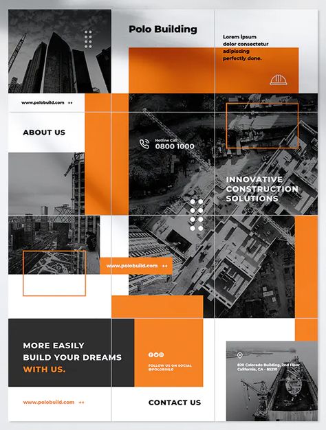 12 Construction Instagram Puzzle Templates PSD Construction Instagram Feed, Construction Instagram Post, Construction Graphic Design, Instagram Puzzle Design, Grid Instagram, Instagram Grid Layout, Instagram Puzzle Feed, Instagram Grid Design, Instagram Puzzle Template