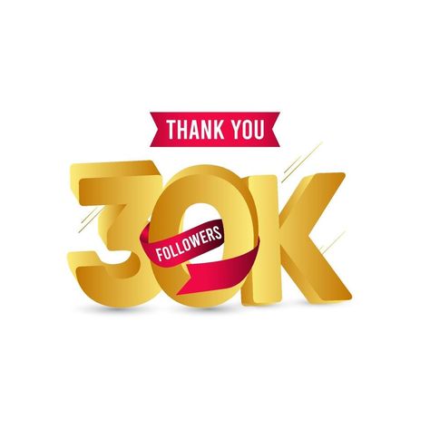 Thank You 30 K Followers Vector Template Design Illustration 30k Followers Thank You, 30 K Followers, Iphone Wallpaper Bright, Wallpaper Bright, Andy Lau, Computer Gaming Room, 30k Followers, Brother And Sister Love, Graphic Design Photoshop