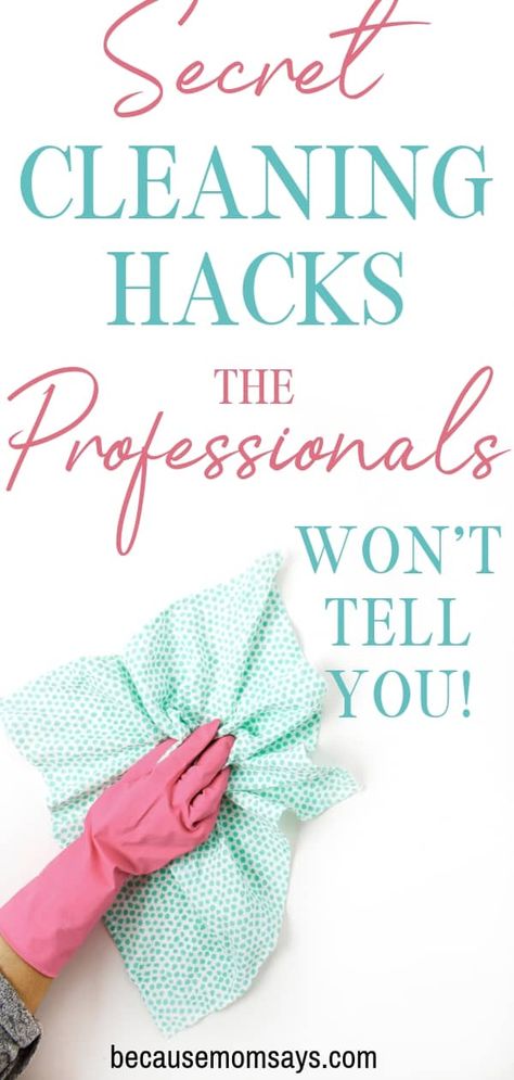 You don't have to hire a professional house cleaner to have an immaculate home! These 10 tips that professional cleaners follow when cleaning houses will get your space looking flawless. #cleaning #professionalcleaning #organize #homemaking #cleanhome #cleaningtips House Cleaning Hacks, House Cleaner, Deep Cleaning House, Professional House Cleaning, House Organization, Cleaning Advice, Easy Cleaning Hacks, Cleaning Lady, House Cleaning Checklist