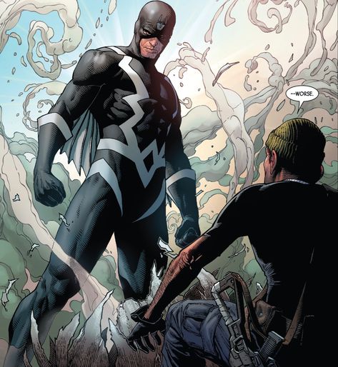 Blackbolt in Uncanny Inhumans #0 | Art by Steve McNiven, Jay Leisten & Justin Ponsor Black Bolt Marvel, Marvel X Dc, Black Ants, Mike Deodato, Hollow Earth, Black Bolt, New Avengers, Marvel X, Superhero Comic