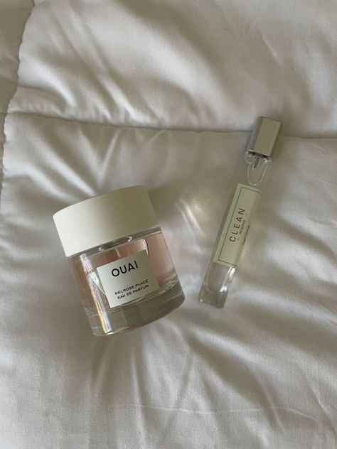 Ouai Perfume Melrose, Ouai Skincare Aesthetic, Melrose Place Ouai, Ouai Melrose Place Perfume, Ouai Aesthetic, Ouai Perfume, Ouai Melrose Place, Linen Perfume, Clean Perfume