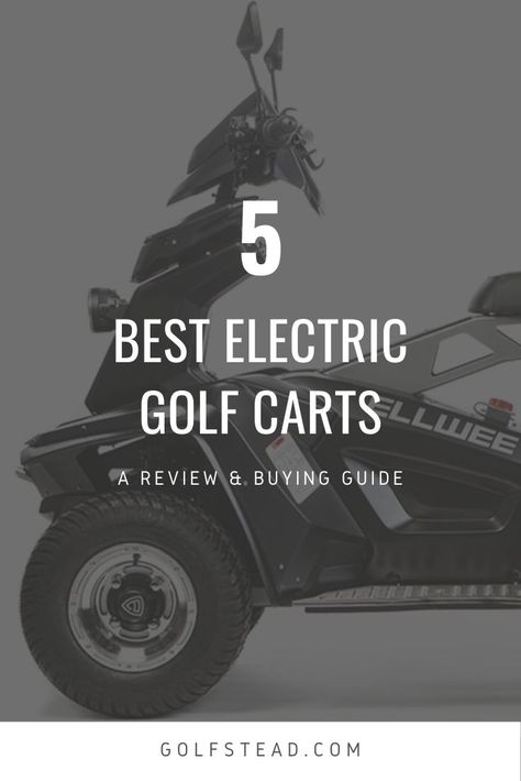 The traditional four-wheel golf cart has been around for decades. Newer electric golf carts are like miniature electric cars that can effortlessly get up to four people around the course without the fuel considerations that come with gas-powered carts. We review the best ones here: https://golfstead.com/best-electric-golf-carts #golf #golfing #golfcart Wheeled Cart, Golf Trolley, Pull Cart, Electric Golf Cart, Four People, Golf Car, Golf Bag, Amazon Associates, Electric Power