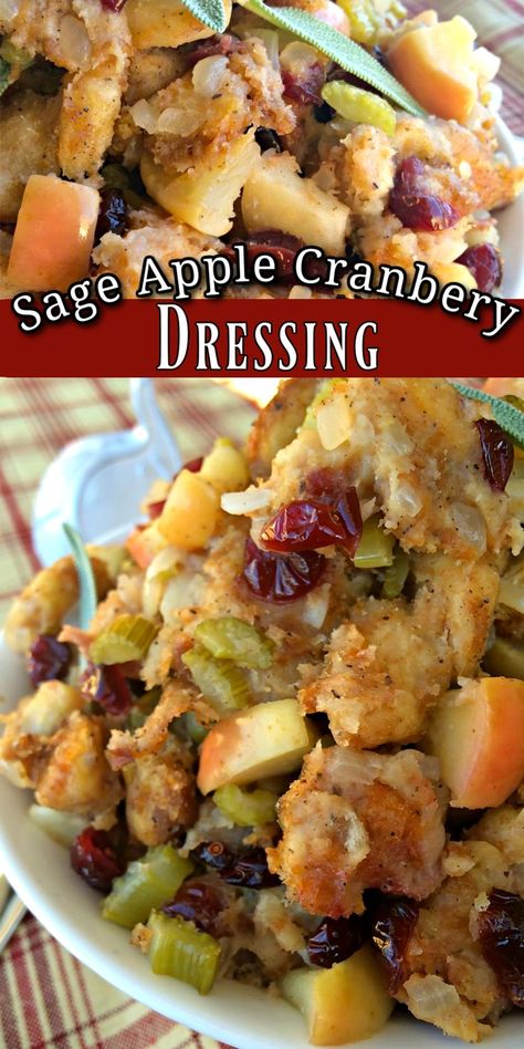 Homemade Turkey Stuffing, Cranberry Dressing, Turkey Dressing Recipe, Traditional Stuffing Recipe, Green Bean Salad Recipes, Turkey Stuffing Recipes, Chinese Chicken Salad Recipe, Dressing Recipes Thanksgiving, Bread Dressing