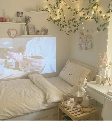 Coqutte Aesthetic Girl Room, Feminine Room Ideas Aesthetic, Coquette Bedroom Ideas For Small Rooms, Soft Girl Room Aesthetic, Cute Mirrors, Room References, Small Bedroom Ideas For Women, Basement Room, Beige Room