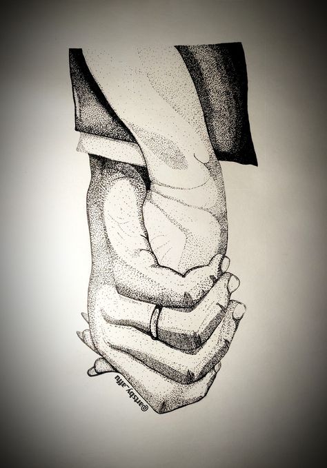 Pointilism Art Ideas, Shaking Hands Drawing, Unity Image, Holding Hands Drawing, Stippling Drawing, Hands Drawing, Dotted Drawings, Stippling Art, Pixel Art Background