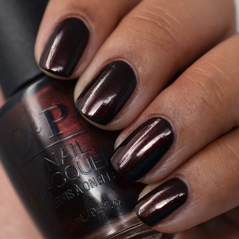 Opi Midnight In Moscow, Fall Nail Colors Opi, Dark Color Nails, Opi Black, Burgundy Nail Polish, Opi Gel Nail Polish, Edit Overlays, Nail Polish Opi, Opi Nail Polish Colors