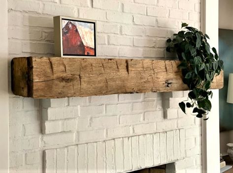 Mantle Farmhouse, Cottage Lodge, Wood Beam Fireplace, Rustic Log Cabin Decor, Beam Mantle, Cabin Fun, Beam Fireplace, Wood Mantle Fireplace, Cottage Makeover