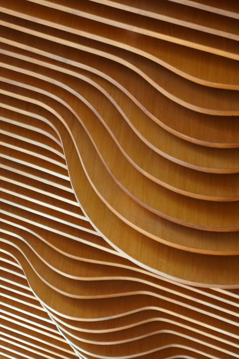 VIVANTA WHITEFIELD in Whitefield, Banglore, India by WOW Architects | Warner Wong Design Interior Design Awards, Curved Wood, Parametric Design, Architecture Awards, Design Movements, Diagram Architecture, Architecture Presentation, Pattern Texture, Wood Slats