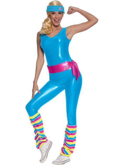 Exercise Barbie, Fitness Barbie, Workout Barbie, Barbie Halloween Costume, 80s Workout, Barbie Halloween, Barbie Logo, Barbie Outfits, Barbie Costume