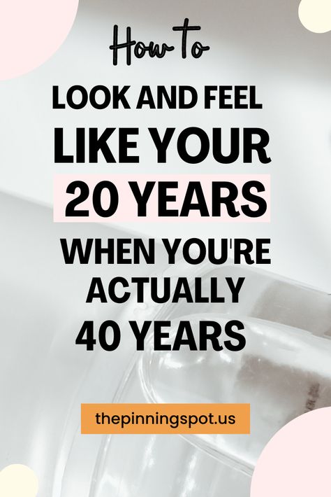 In this post, you'll learn how to defy aging and feel as vibrant as you did in your 20s. Discover the best tips for younger-looking skin and turn back the clock on aging. You'll learn how to to maintain a youthful appearance in your 40s. And if you feel like aging is catching up to you, you'll also find the solution to combat aging in the blog post. Your 20s, Soft Life, Resistance Training, Healthy Juices, Aging Process, Younger Looking Skin, Youthful Skin, Muscle Mass, Look Younger