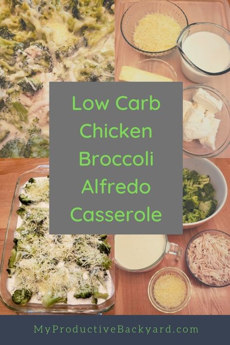 Low Carb Chicken Broccoli Alfredo Casserole #Keto #LowCarb #LCHF #KetoDiet #MyProductiveBackyard #Ketorecipes #Lowcarbrecipes Keto Chicken Broccoli Alfredo Casserole, Keto Chicken Broccoli Alfredo, Chicken Broccoli Alfredo Casserole, Low Carb Chicken Broccoli, Keto Cabbage Recipe, Alfredo Casserole, Make Chicken Broth, Casserole Keto, Alfredo Sauce Recipe Homemade