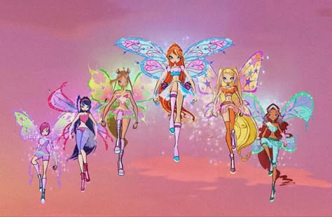 Winx Moodboard, Las Winx, Klub Winx, Fairy Aesthetic, Wallpaper Iphone Disney, Miraculous Ladybug Comic, Fantasy Aesthetic, Kids Icon, Cartoon Profile Pics