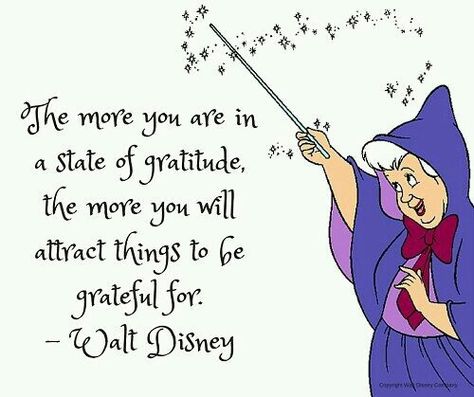 Gratitude Quote                                                                                                                                                                                 More Disney Love Quotes, Walt Disney Quotes, Good Morning Quote, Images Disney, 25th Quotes, Quotes Disney, Super Quotes, Gratitude Quotes, Ideas Quotes