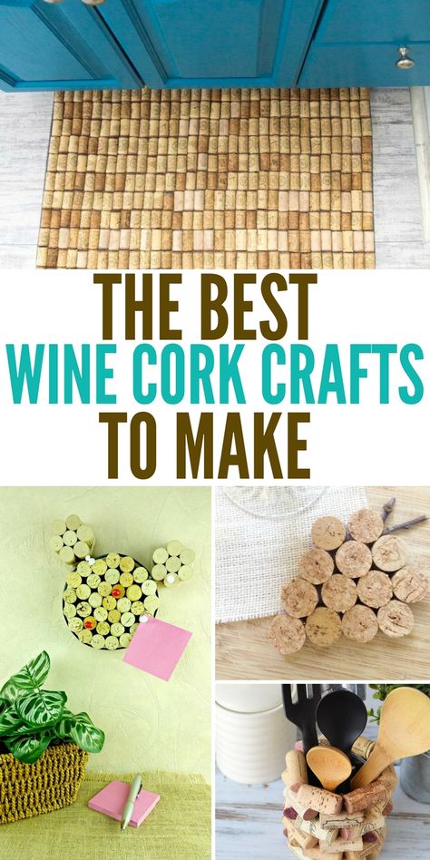 15 of the best wine cork crafts to make today Wine Teacher Gift, Crafts To Try, Wine Cork Diy Crafts, Wine Cork Ornaments, Cork Crafts Diy, Wine Cork Diy, Cork Ornaments, Cork Projects, Crazy House