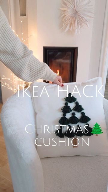 Ikea Christmas Hacks, Biscuits Halloween, Ikea Christmas, Christmas Cushion, Christmas Hacks, Christmas Cushions, December 8, How To Turn, Diy Hacks