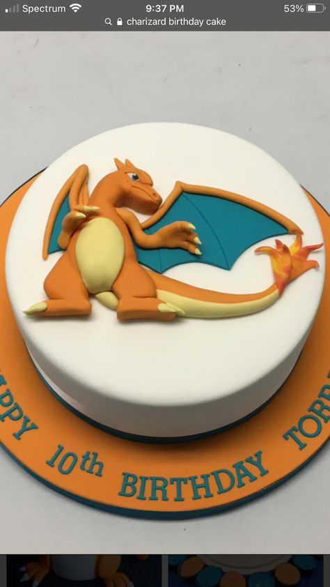 Pokémon Charizard Cake, Charizard Birthday Cakes, Pokemon Cake Charizard, Charzard Birthday, Charzard Birthday Cakes, Charizard Cake, Pokemon Torte, Pokémon Cake, Pokemon Birthday Cake