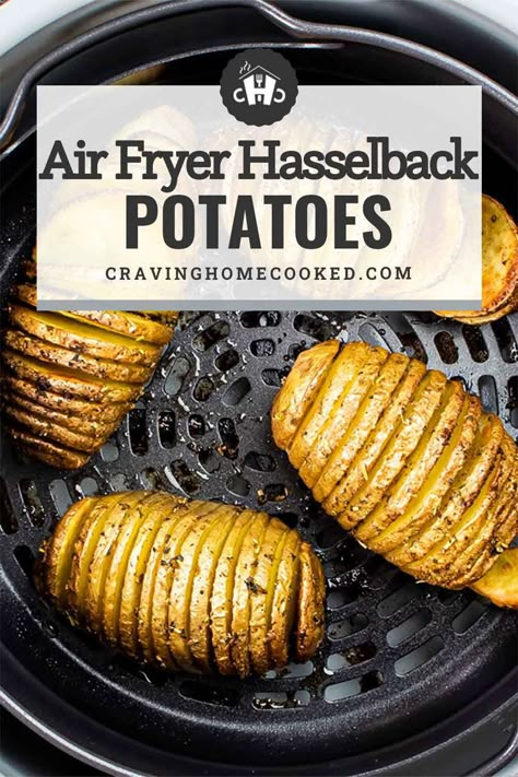 Air Fryer Hasselback Potatoes, Airfry Recipes, New Air Fryer Recipes, Air Fryer Recipes Snacks, Air Fryer Cooking Times, Chicken Baked, Cooks Air Fryer, Hasselback Potatoes, Air Fried Food