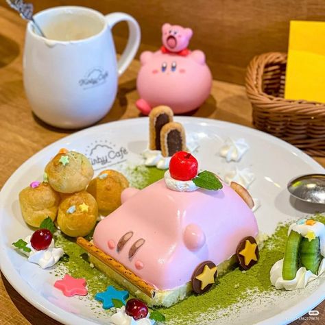 Kirby Food, Kirby Cafe, Food Illustration Design, Food Cute, Kawaii Cooking, Cute Snacks, Japanese Dessert, Food O, Japanese Snacks