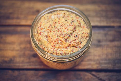 Homemade Horseradish Mustard Recipe, German Mustard Recipe, Horseradish Mustard Recipe, Mustard Slaw, Make Mustard, Mustard Recipes, Fermentation Station, Horseradish Mustard, Homemade Horseradish