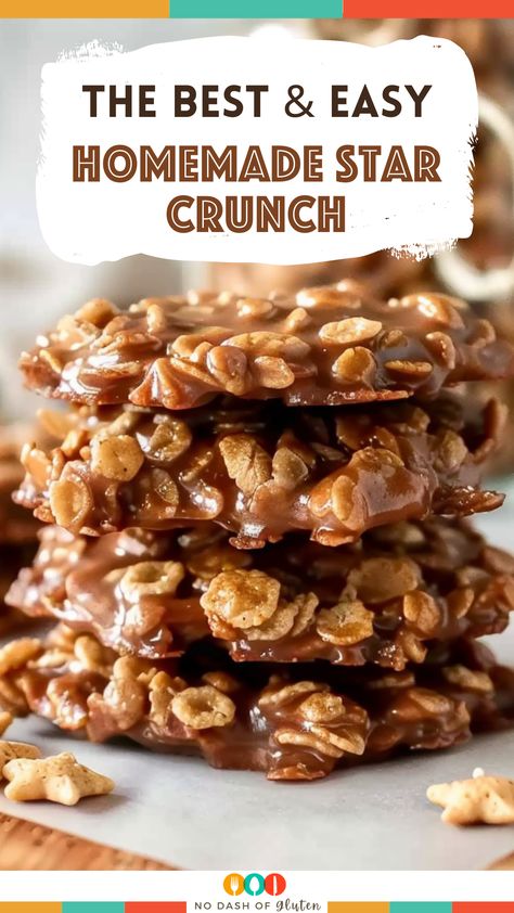 Rice Crispy Cookies No Bake, Nestle Crunch Cookies, Recipes With Rice Crispy Cereal, Chocolate Chipless Rice Krispie Cookies, Catalina Crunch Recipes, Crispix Cereal Recipes, Rice Cereal Recipes, Rice Crispy Cookies, Homemade Star Crunch